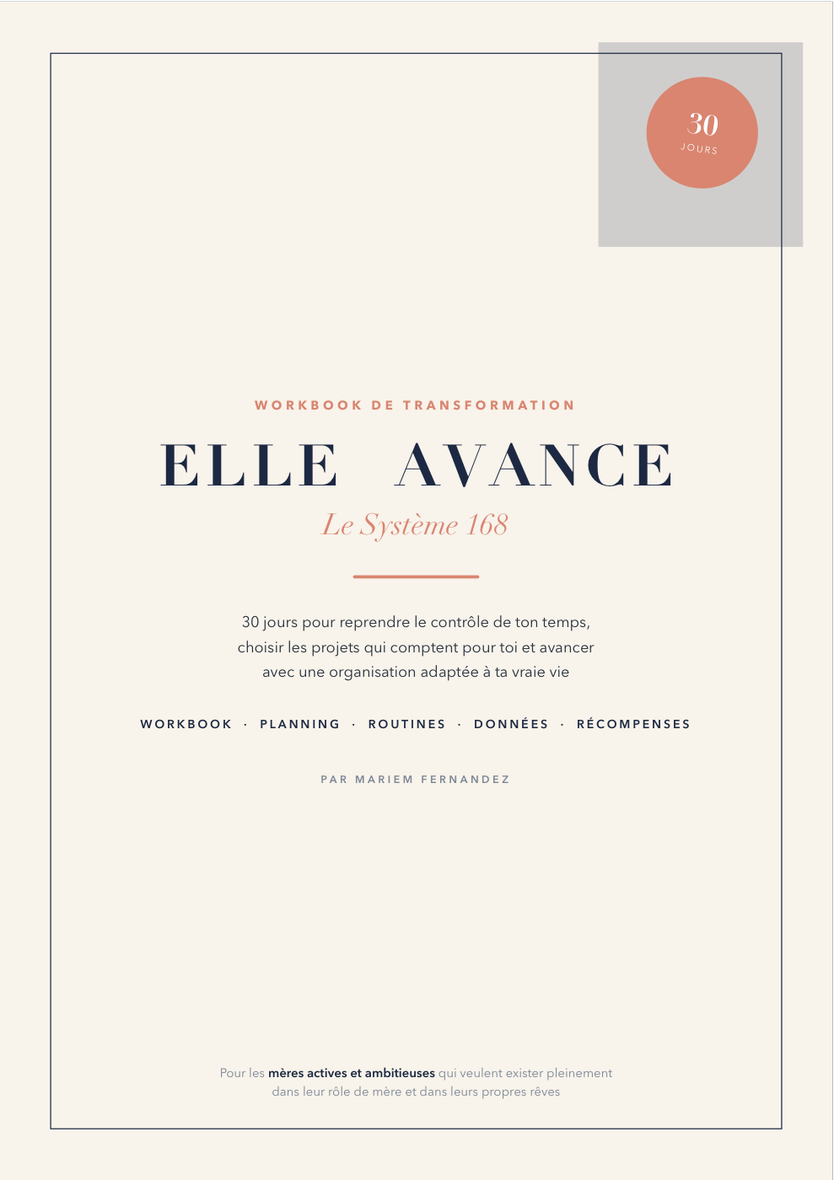 ELLE AVANCE workbook cover, The 168 System