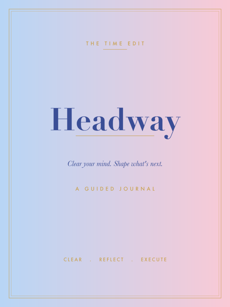 HEADWAY: A Guided Journal - Sky Blue & Rose