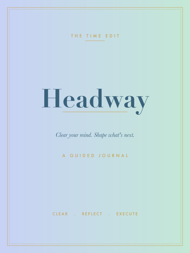 HEADWAY: A Guided Journal - Cornflower & Mint