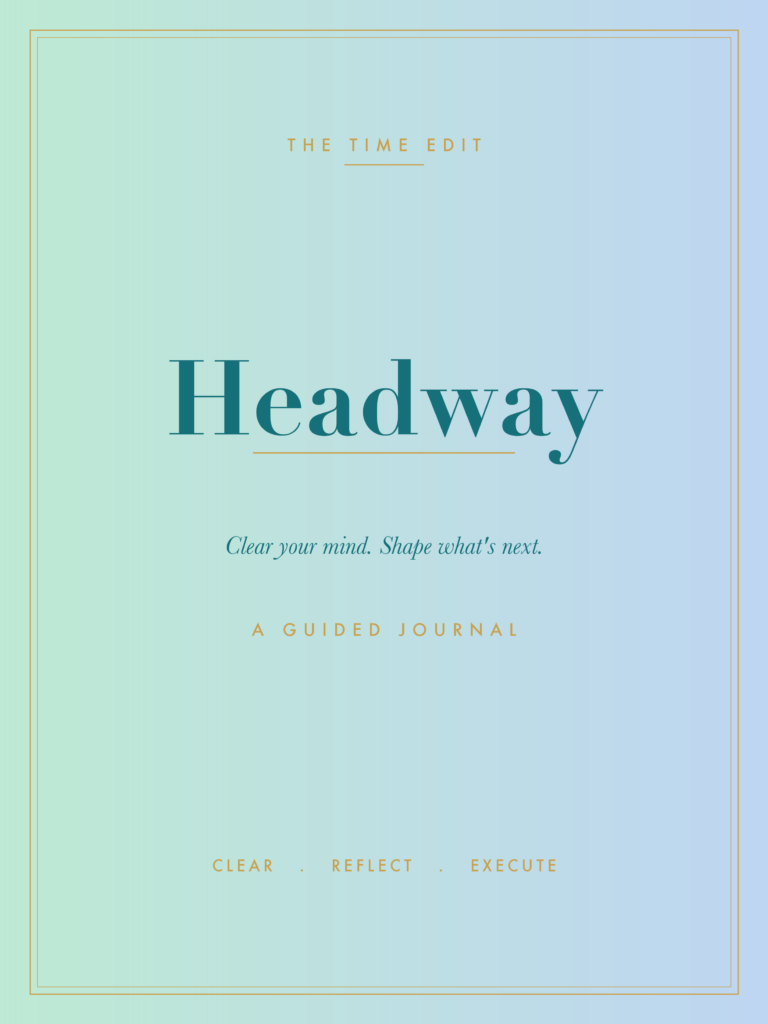 HEADWAY: A Guided Journal - Mint & Blue