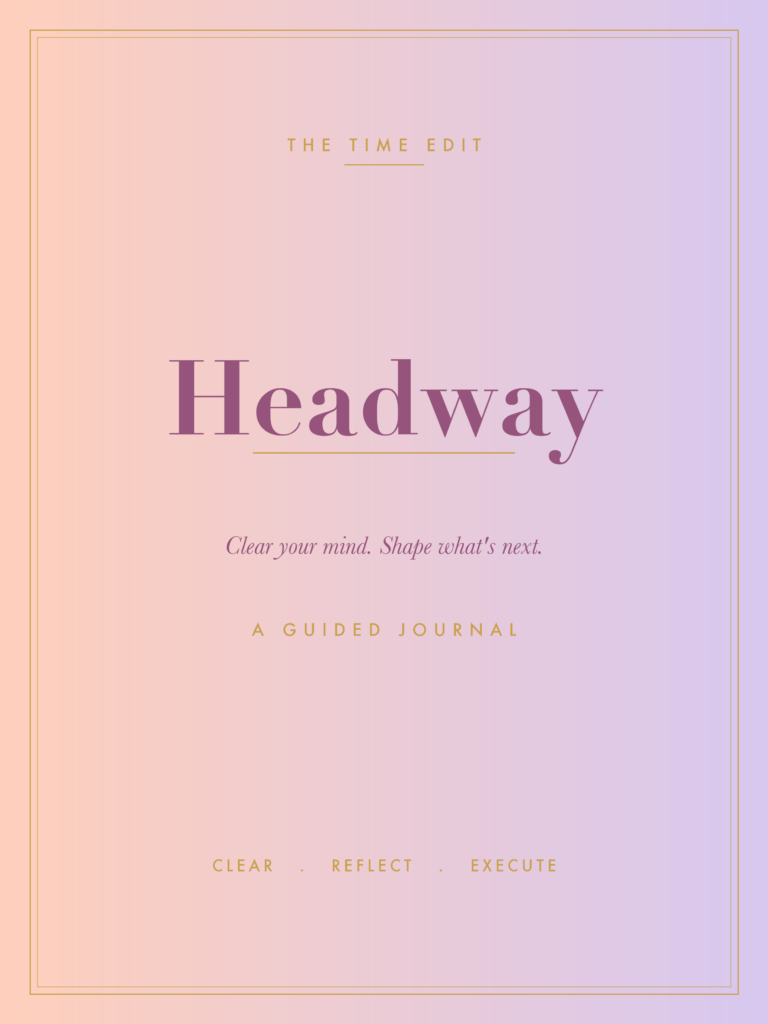 HEADWAY: A Guided Journal - Peach & Lilac