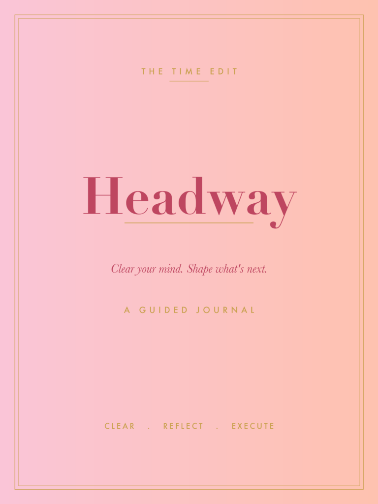 HEADWAY: A Guided Journal - Rose & Coral