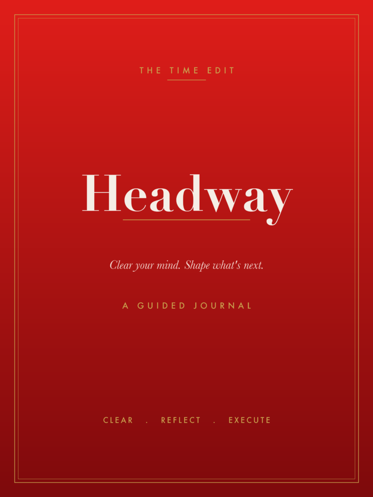 HEADWAY: A Guided Journal - Red