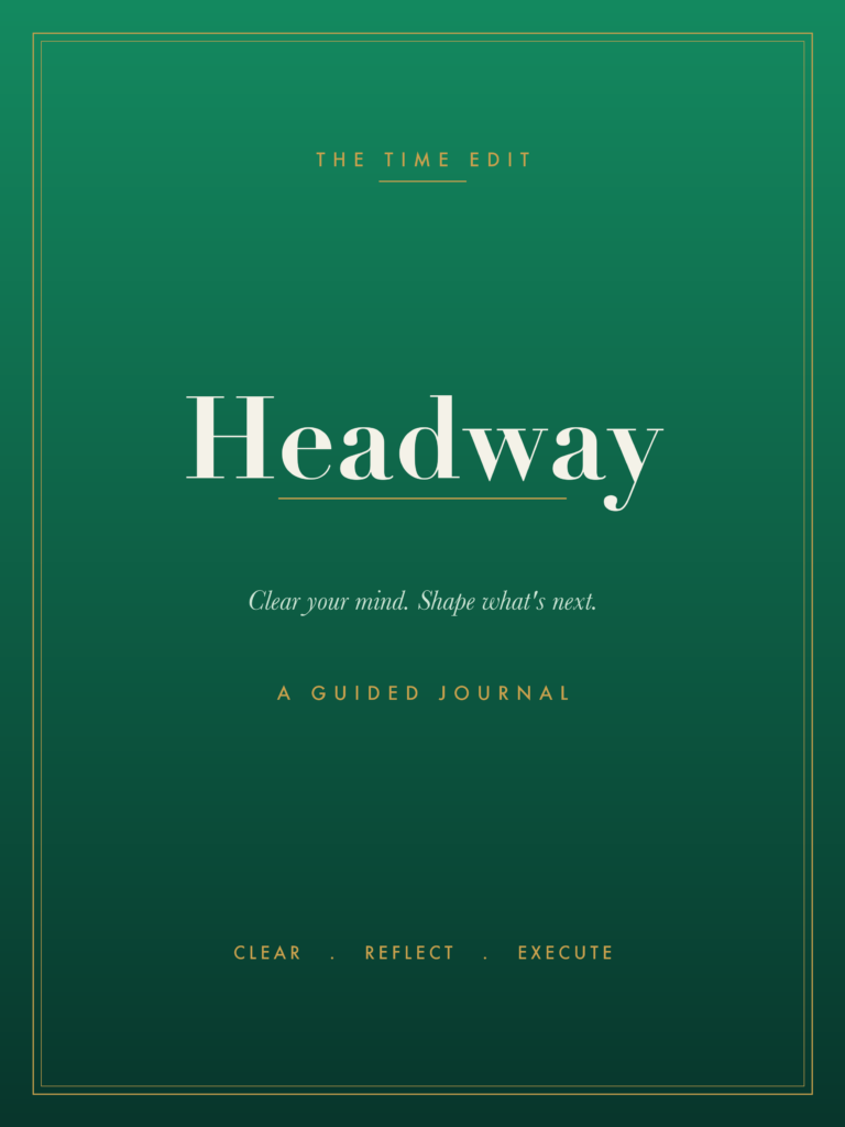 HEADWAY: A Guided Journal - Green