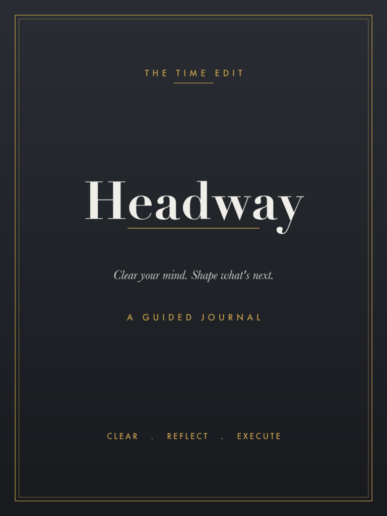 HEADWAY: A Guided Journal - Black